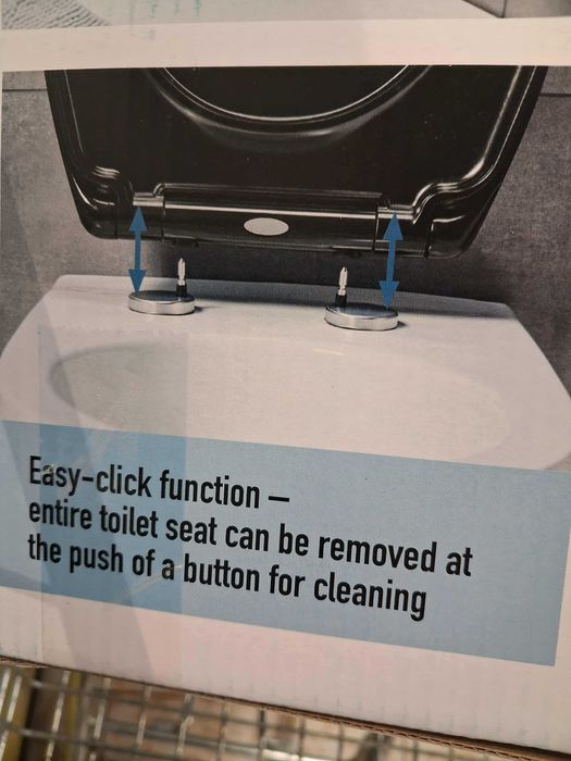 Deska sedesowa czarna- nowa