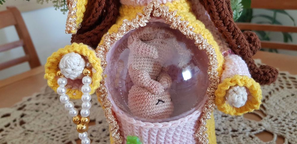 Nossa Senhora Grávida Amigurumi