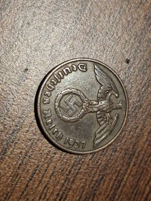 Moneta 2 reichspfennigi 1937r