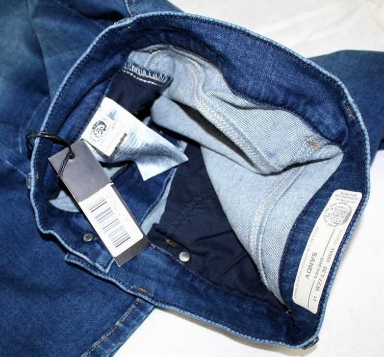 Damskie jeansy Diesel Sandy -Slim Straight 00SFXM nowe oryg. - W27/L30