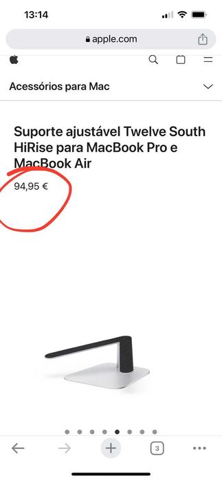Suporte para PC portátil HiRise Apple
