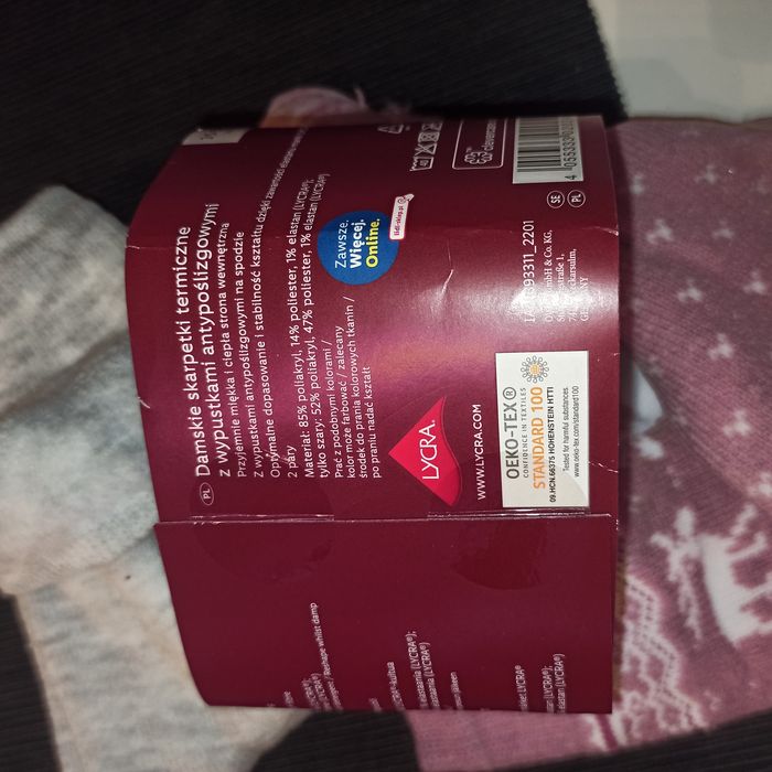 NOWE. Damskie skarpetki termiczne ESMARA r 35-38