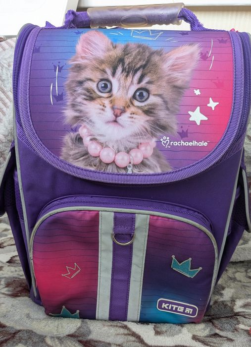 Рюкзак KITE каркасный + пенал, школьный для девочки