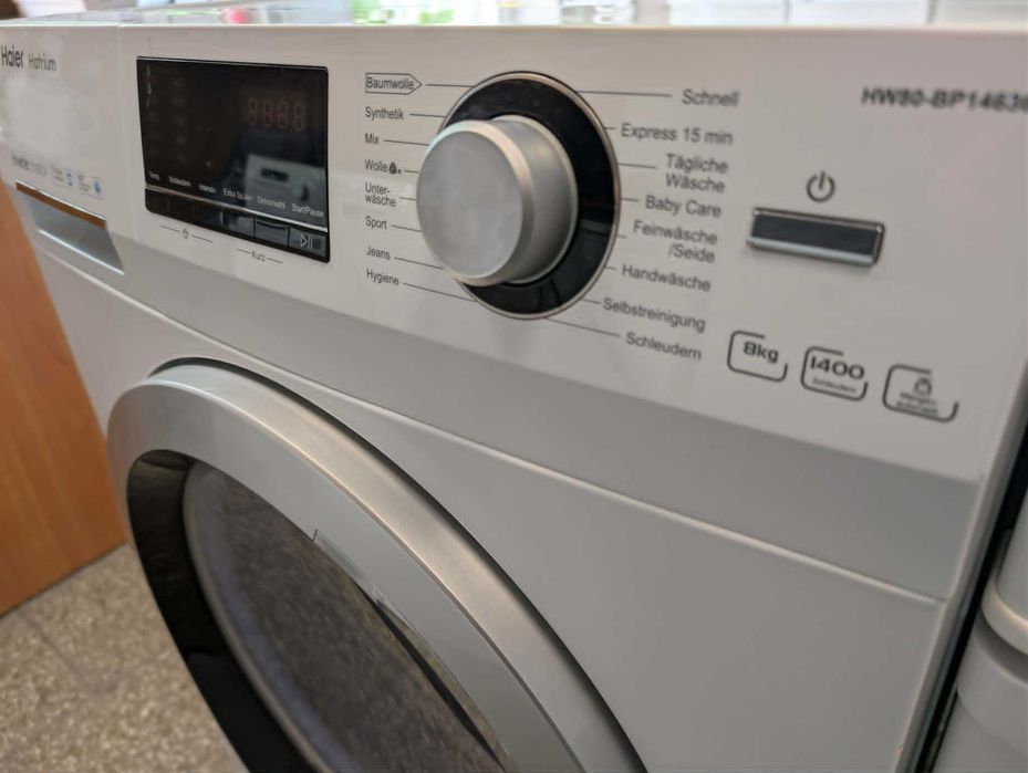 Pralka Haier 8KG WSAD | 1400 obrotów | Silnik Inwerter | A+++ | Niemiecka | Gwarancja