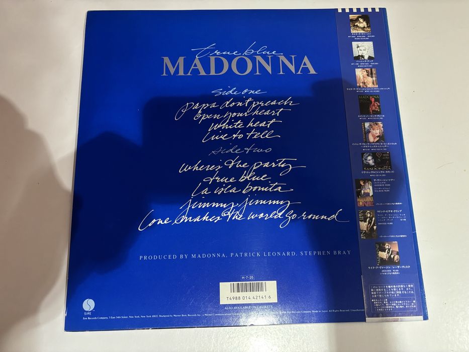 Madonna - True Blue Japan OBI płyta winylowa
