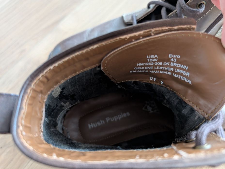 Botas Couro Hush Puppies Homem Nº 43