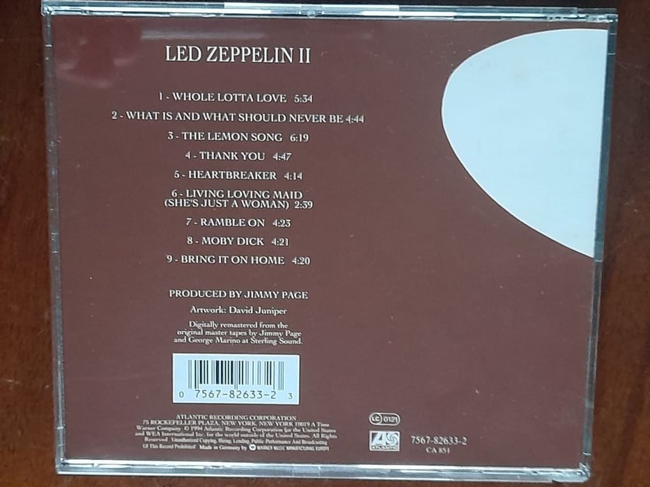 CD Led Zeppelin " II " de 1969