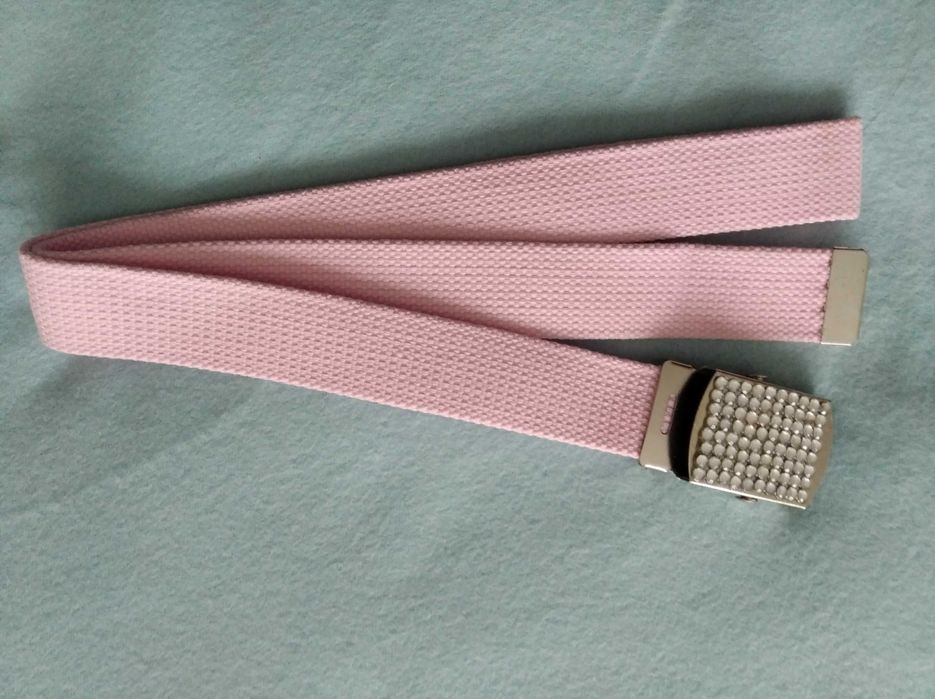 Nowy różowy pasek dziewczęcy 100 cm