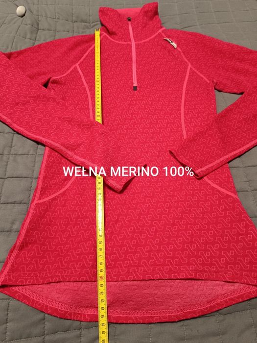 merino 100% Norheim S bielizna termiczna bluzka zip