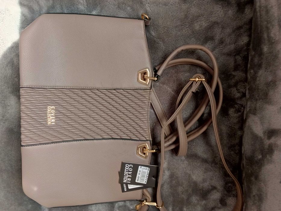 сумка женская, цвет - темно-бежевый