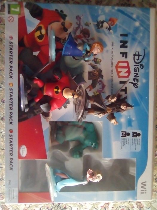 Starter pack Disney Infinity Wii mais Elsa e Anna (5figuras)