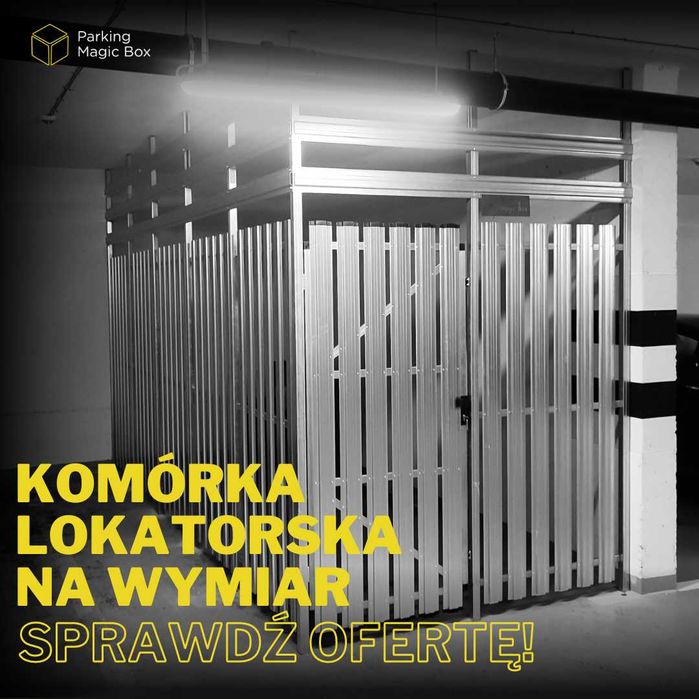 Zabudowa piwnica, miejsce w garażu, postój roweru, komórka lokatorska