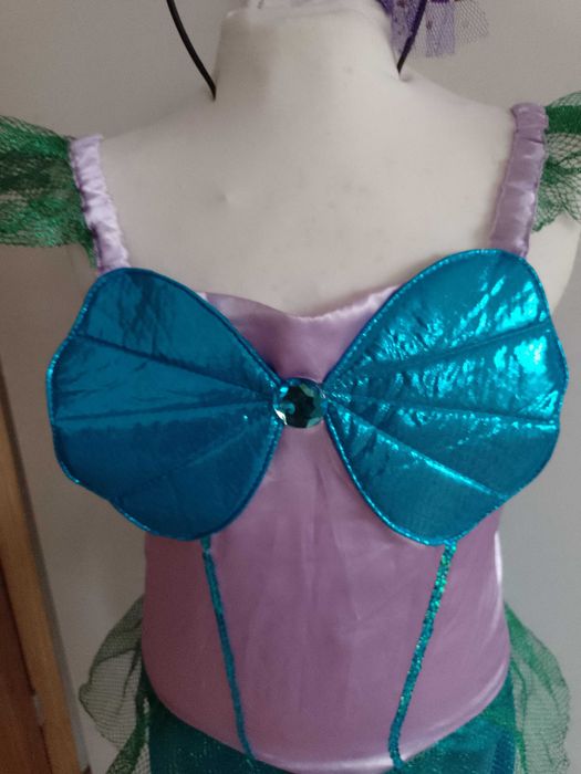 Strój karnawałowy ARIELKA SYRENKA kostium przebranie 146/152 (5)