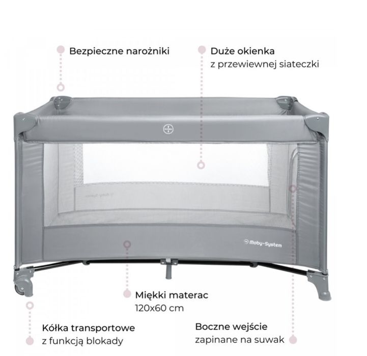 Łóżeczko turystyczne kojec dla dzieci