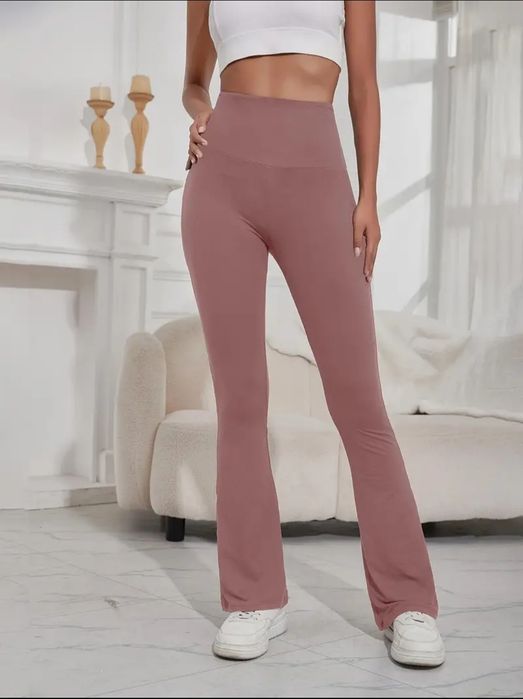 Ocieplane sportowe spodnie dzwony-rozm.XXL.