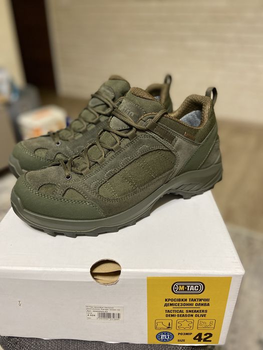 Тактичні кросівки чоботи демісезонні M-TAC RANGER GREEN