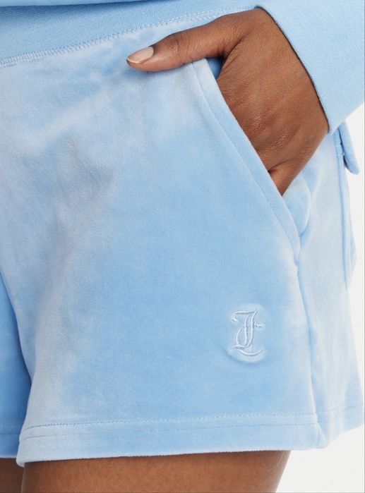 Juicy Couture блакитні велюрові шорти