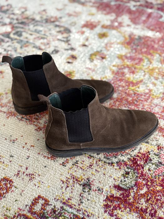 Botas camurça castanhas 45 Manfield