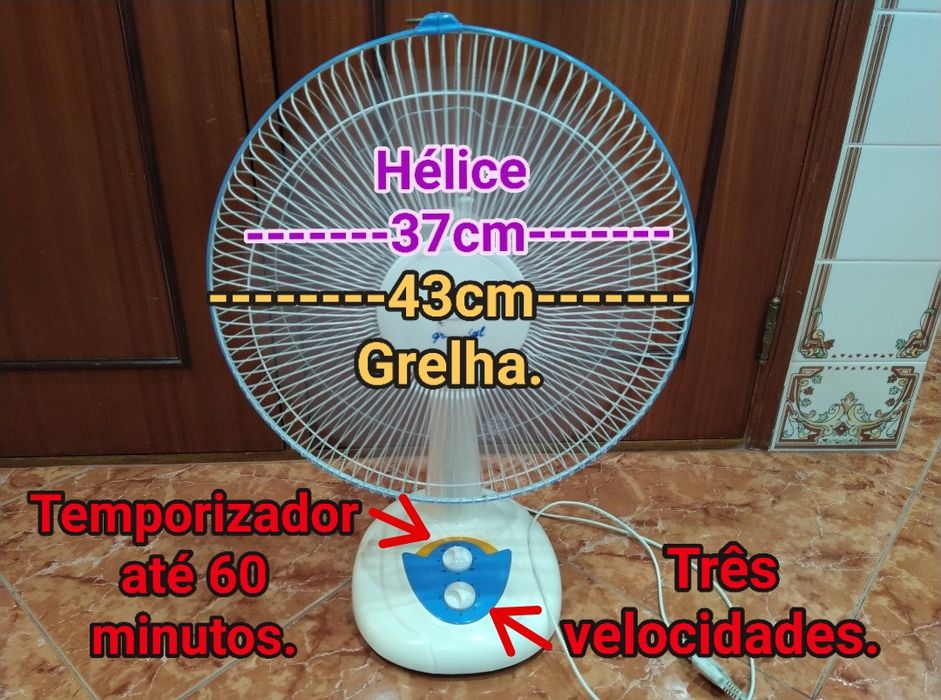 Ventoinha ventilador de mesa  casa quarto apartamento vivenda escritório gabinete carro.