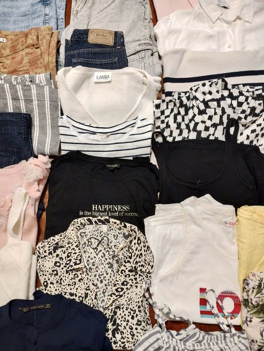 Mega zestaw paka ubrań XS/S Zara, Massimo Dutti, Polo, Mohito