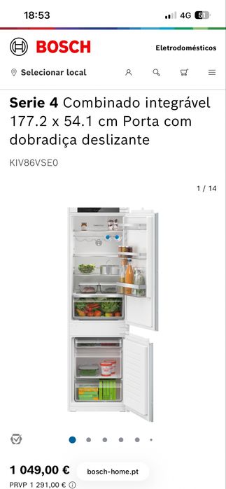 Combinado Encastravel Bosch