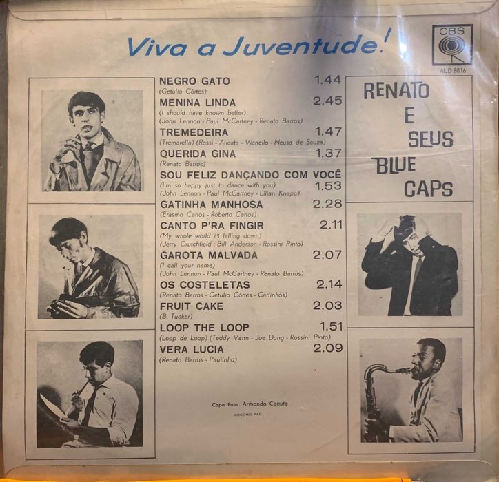 Álbum em Vinil  "Viva a Juventude" Renato e Seus Blue Caps
