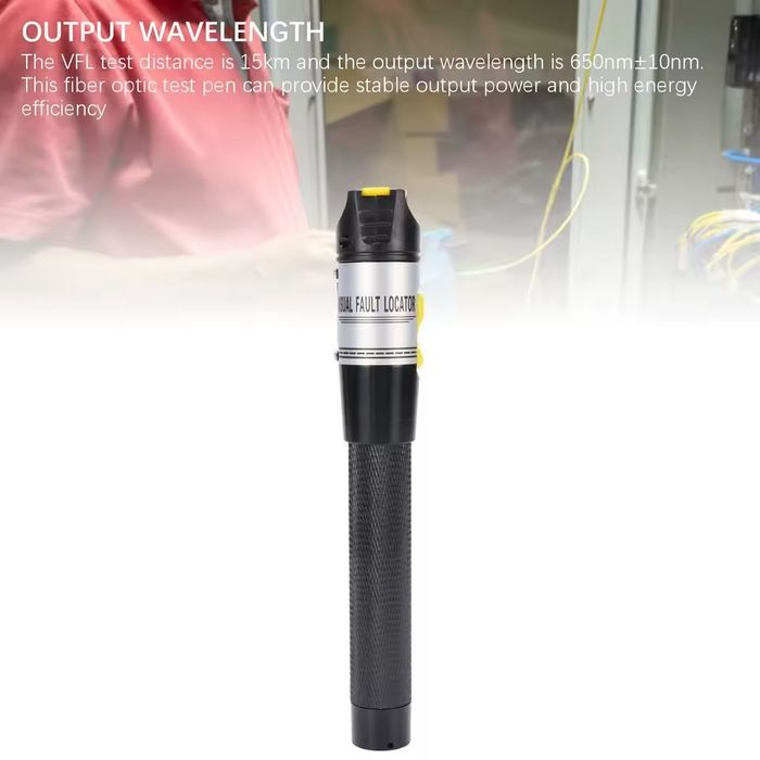 Caneta Óptica FTTH Fibra Óptica Tester 15Km (K-C15) Recarregável