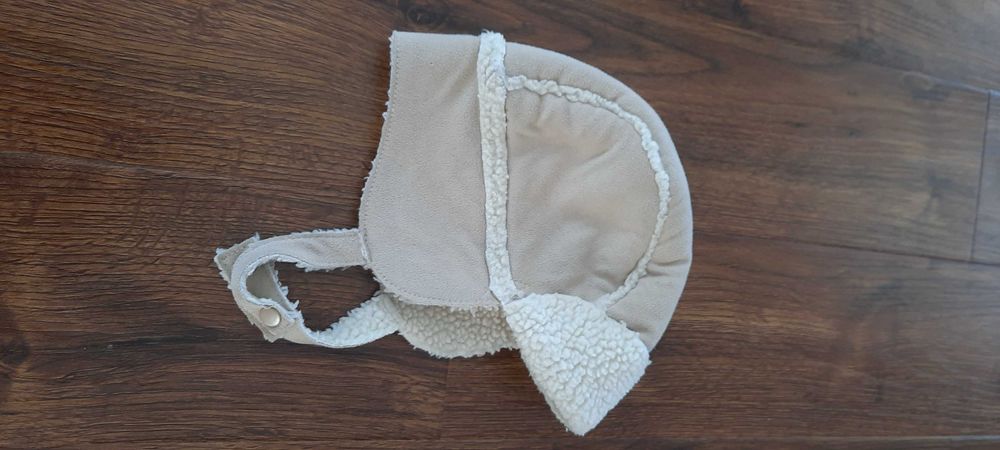 Czapka zimowa 48 cm z kożuchem 1-2 lata