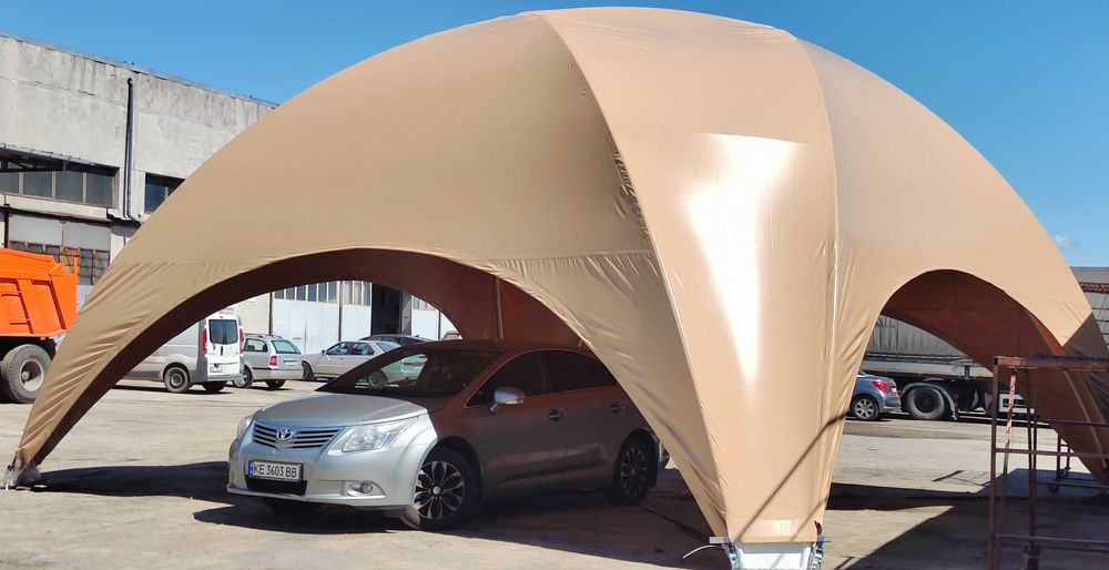 Купольний шатер Premium 8×8 м | Іспанська мембрана | Посилений каркас 57×3 мм | Власне виробництво |Гарантія 3 роки | швидкий монтаж