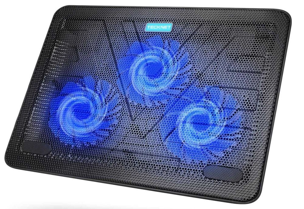 TECKNET Podstawka chłodząca do laptopa 12''-17'' chłodzenie 2x USB LED