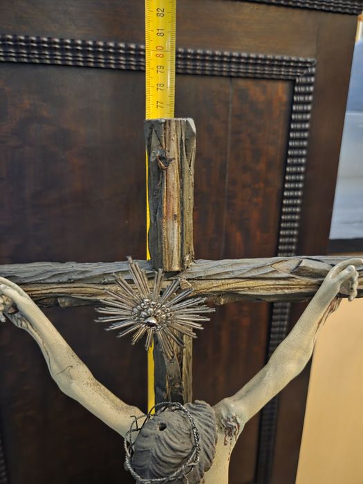 Crucifixo com cristo e prata