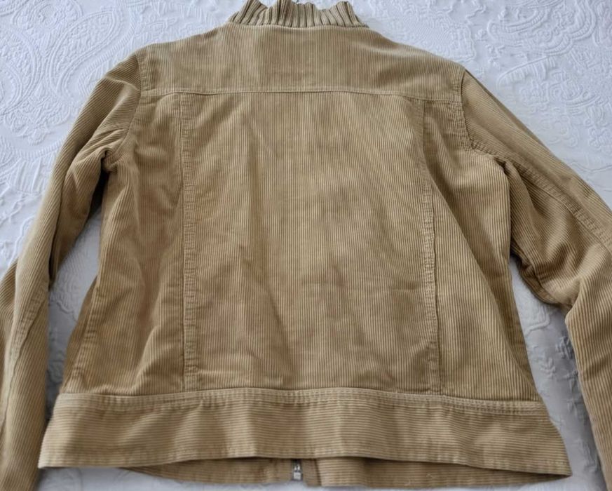 Casaco castanho claro, Zara de bombazine, tamanho L