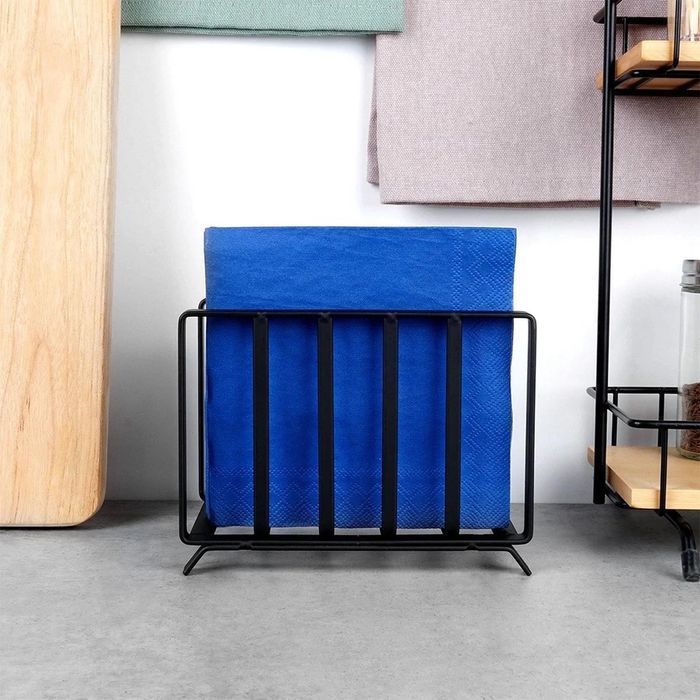 Serwetnik Stojak Na Serwetki Chusteczki Metalowy Czarny Stołowy