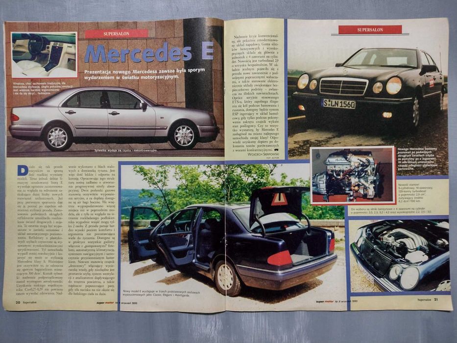 Miesięcznik motoryzacyjny "Super Motor" z rocznika 1995, 2 szt.