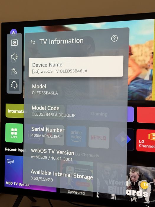 Smart TV LG OLED B4 55” (2024)
