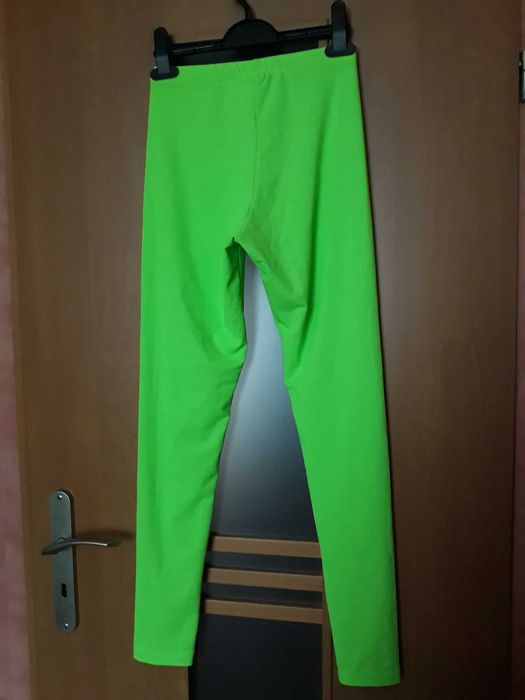 Legginsy, top, komplet sportowy getry zielone viktorowna S