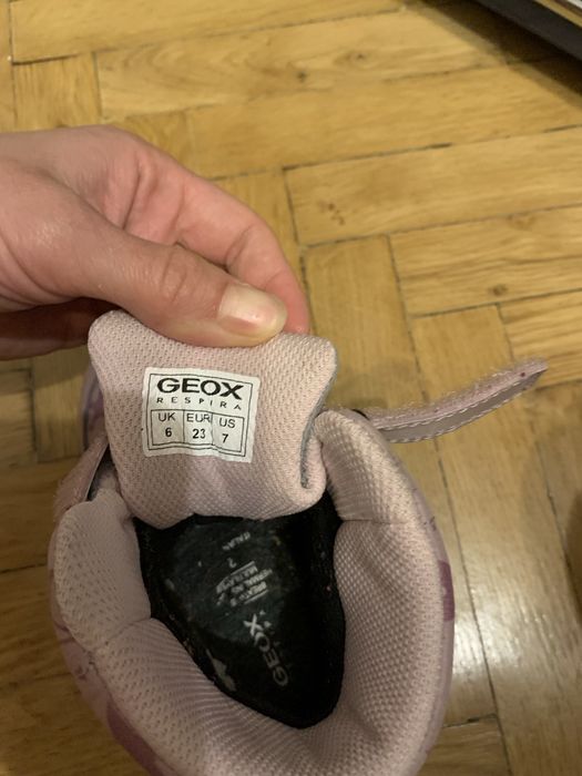 Дитячі зимові рожеві чобітки Geox на дівчинку 23 розміру