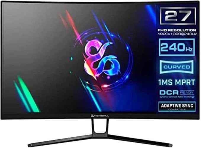 Gaming Imersivo Monitor Curvo 27″ 240 Hz Newskill Icarus Preto