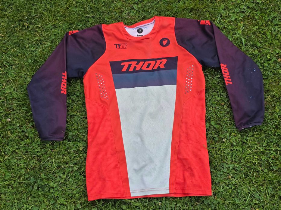 Strój motocross bluza spodnie mx THOR PULSE RACER dziecięcy r. 28 / XL