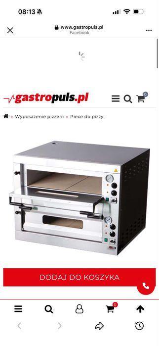 Piec do pizzy 2-poziomowy Redfox E-8 00006543