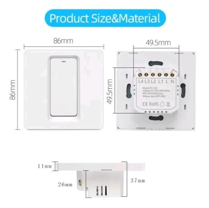 Interruptor de luz wi-fi