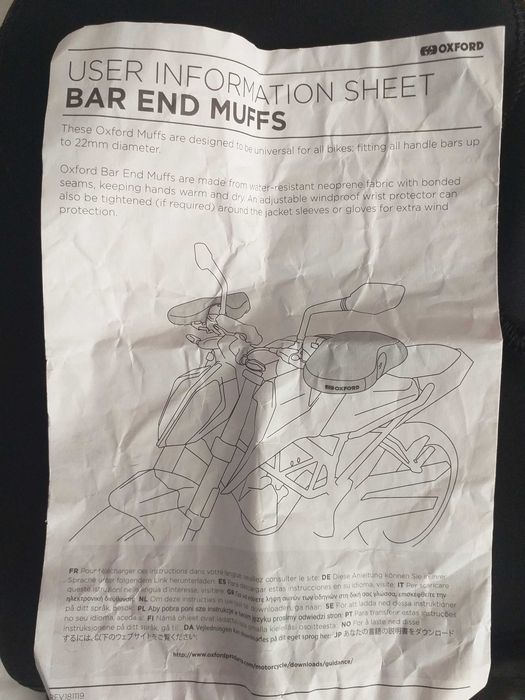 Oxford bar end  muffs