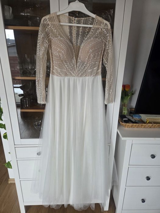 Suknia ślubna w stylu boho XS