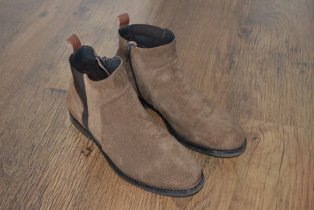 Skórzane botki Sergio Bardi