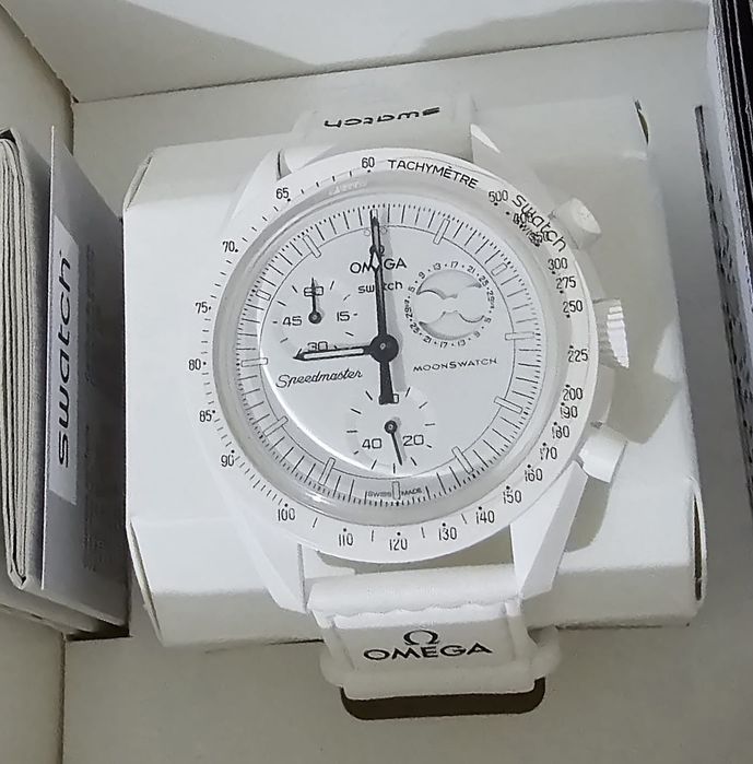 Omega & Swatch Moonswatch Snoopy B & W