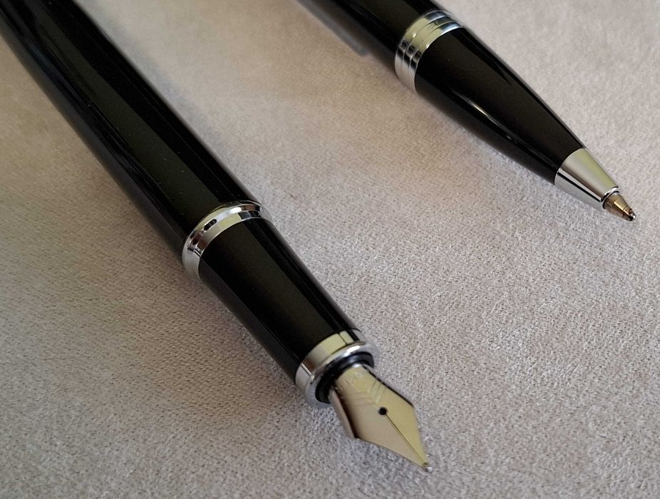 Parker IM zestaw pióro długopis czarny CT