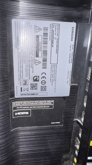 Tv samsung 49” uszkodzon matryca przez dziecko