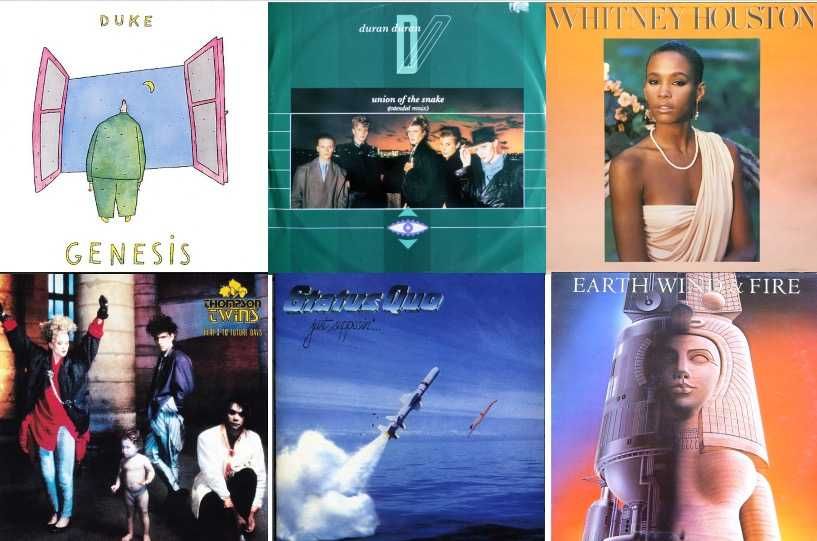 Vinil Genesis Duran Duran Whitney Houston Earth, Wind & Fire