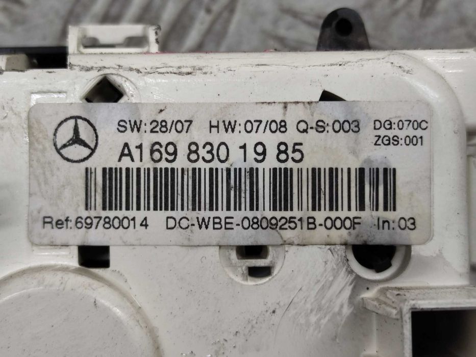 Mercedes W169 Panel Nawiewu Klimatyzacji