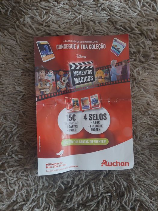 Cartas momentos mágicos Auchan
